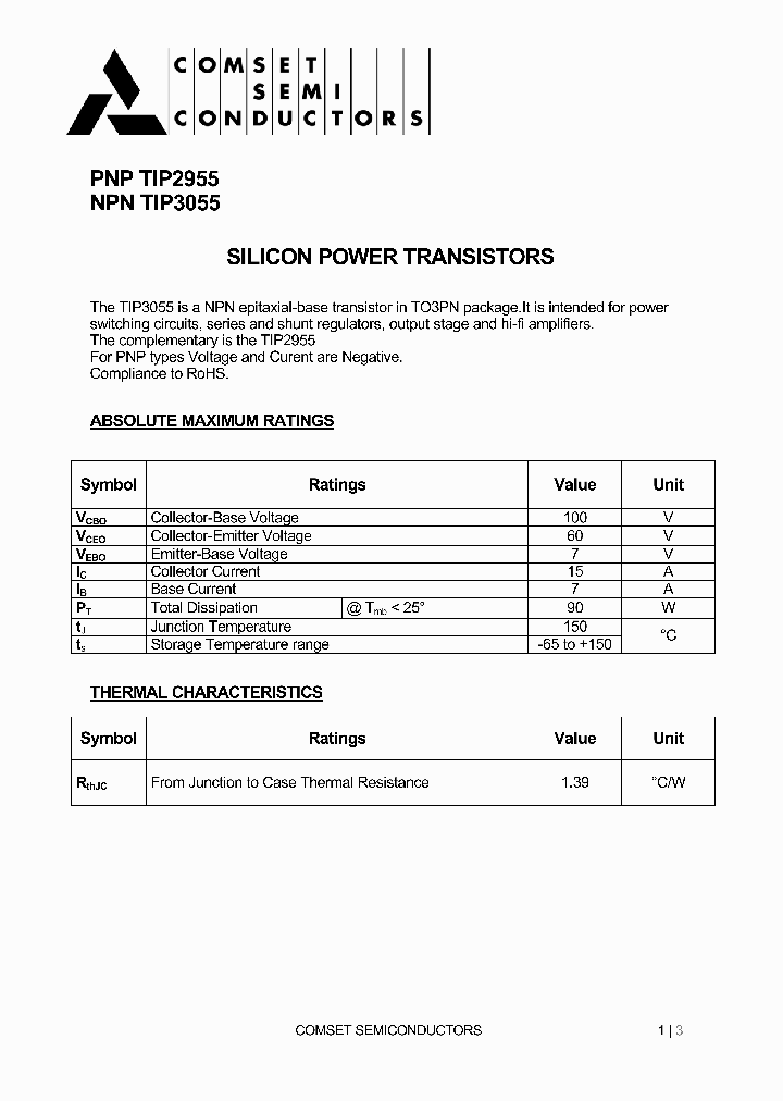 TIP3055_4824310.PDF Datasheet