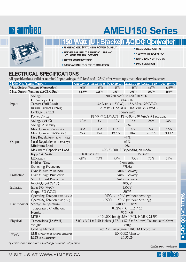 AMEU150-33S_4825976.PDF Datasheet