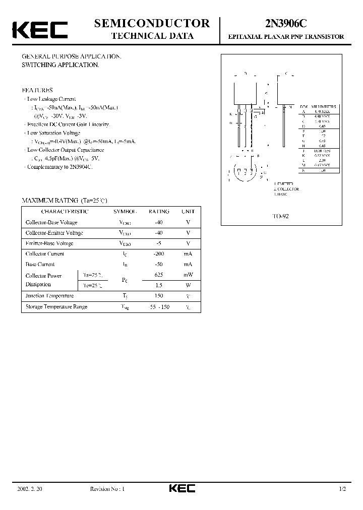 2N3906C02_4825891.PDF Datasheet