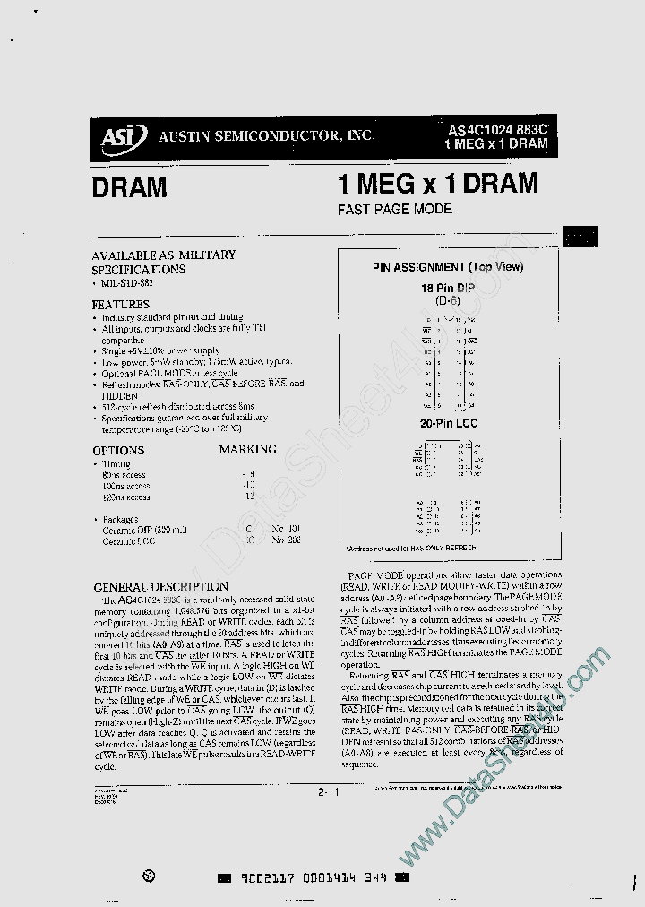 AS4C1024_4837409.PDF Datasheet