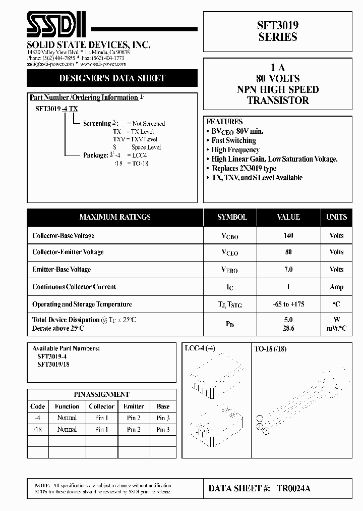 SFT3018_4852067.PDF Datasheet