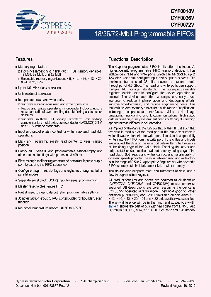 CYF0018V33L-133BGXI_4853661.PDF Datasheet