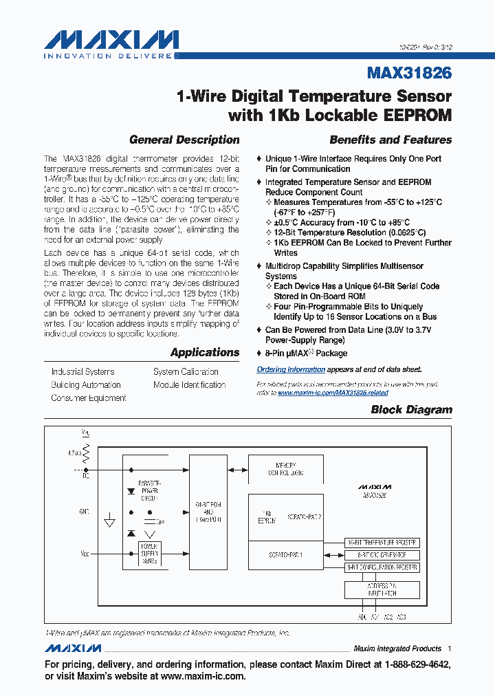 MAX31826_4857555.PDF Datasheet