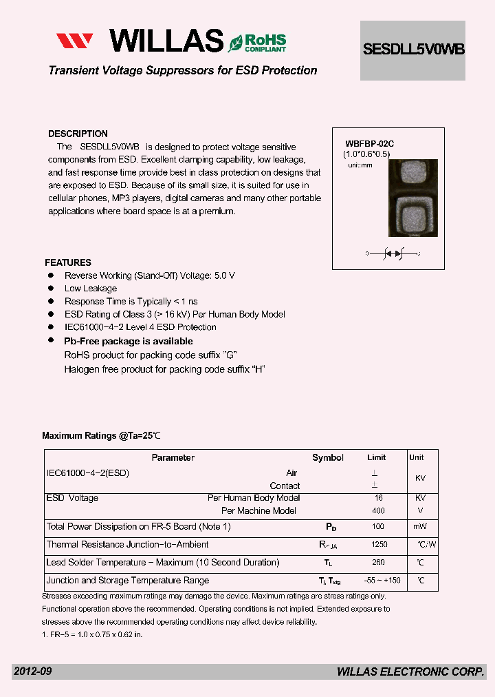 SESDLL5V0WB_4882252.PDF Datasheet