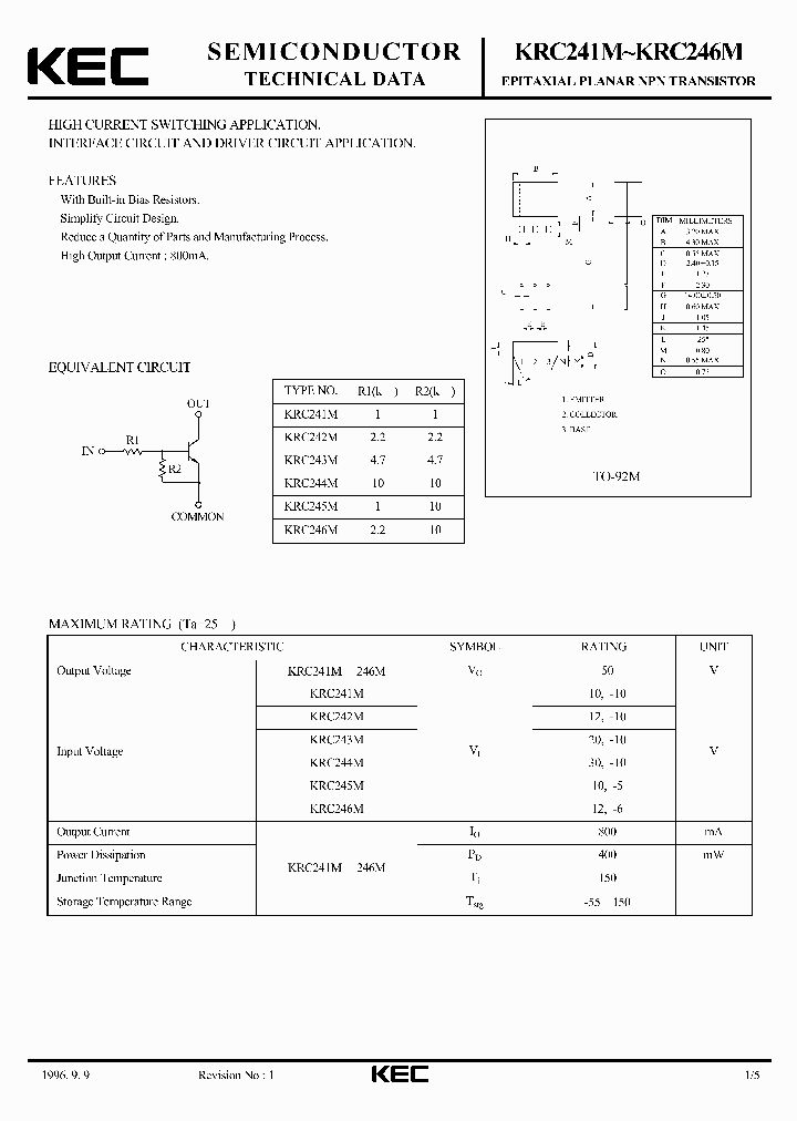 KRC242M_4887347.PDF Datasheet