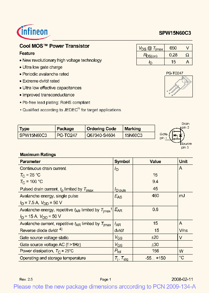 SPW15N60C308_4898783.PDF Datasheet