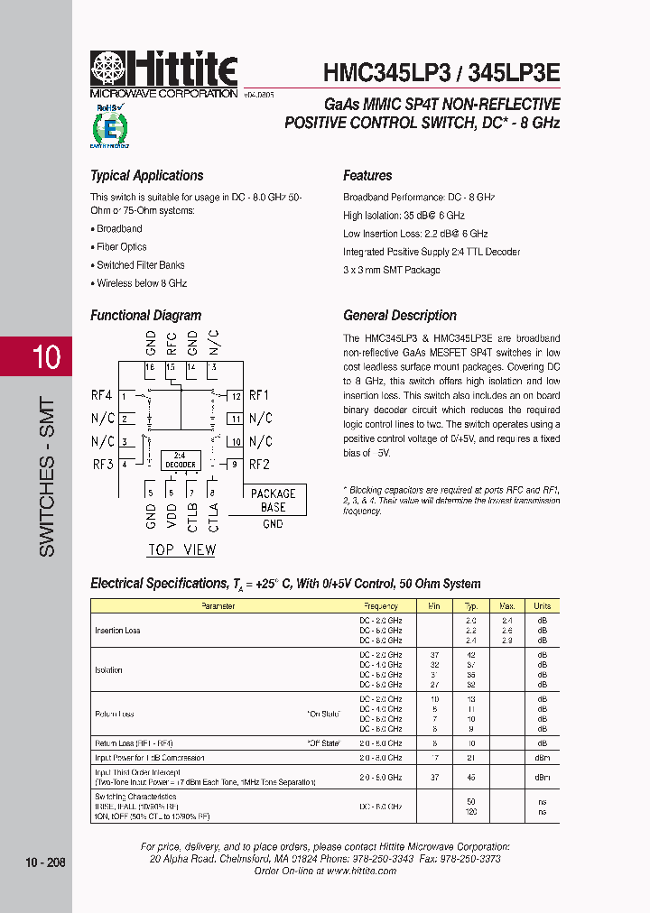 HMC345LP3_4903758.PDF Datasheet