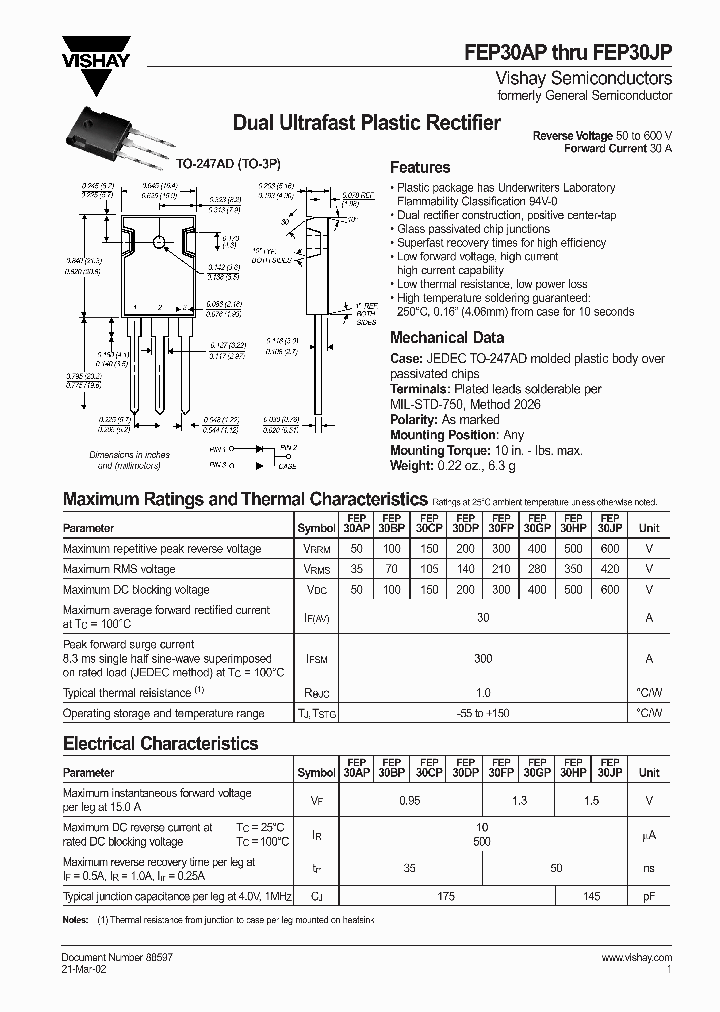 FEP30CP_4907709.PDF Datasheet