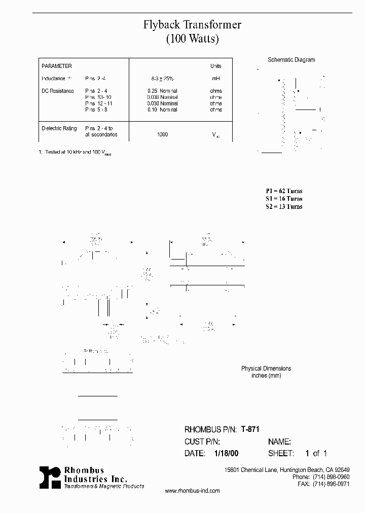 T-871_4977986.PDF Datasheet