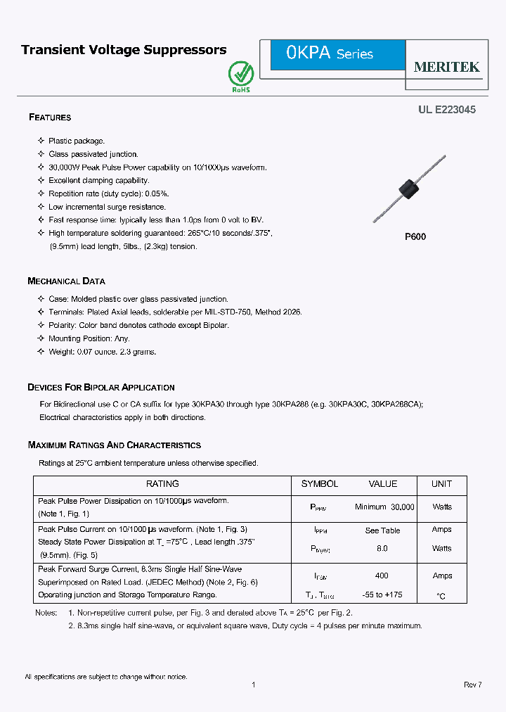 30KPA240CA_4991198.PDF Datasheet