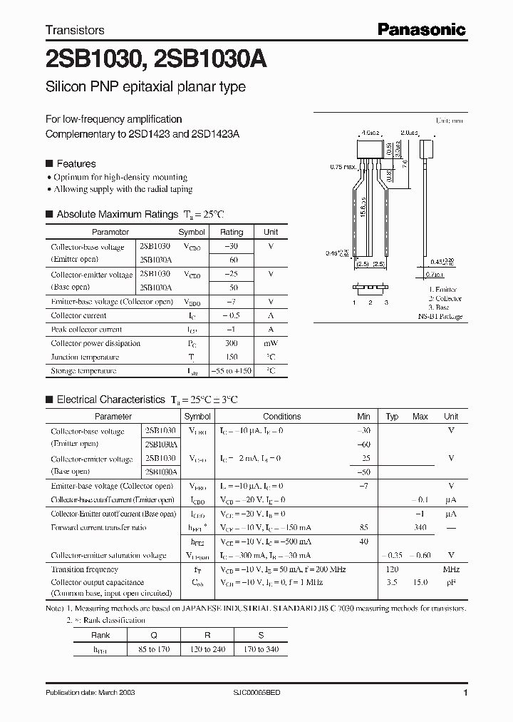 2SB1030A_4992074.PDF Datasheet