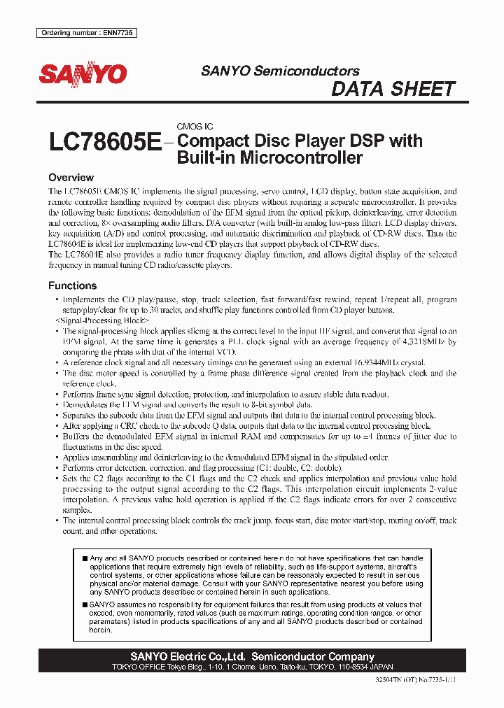 LC78605E_5008230.PDF Datasheet