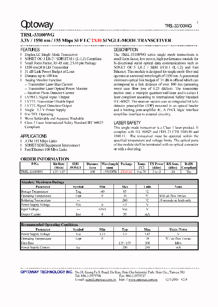 TRSL-33100WG_5017947.PDF Datasheet