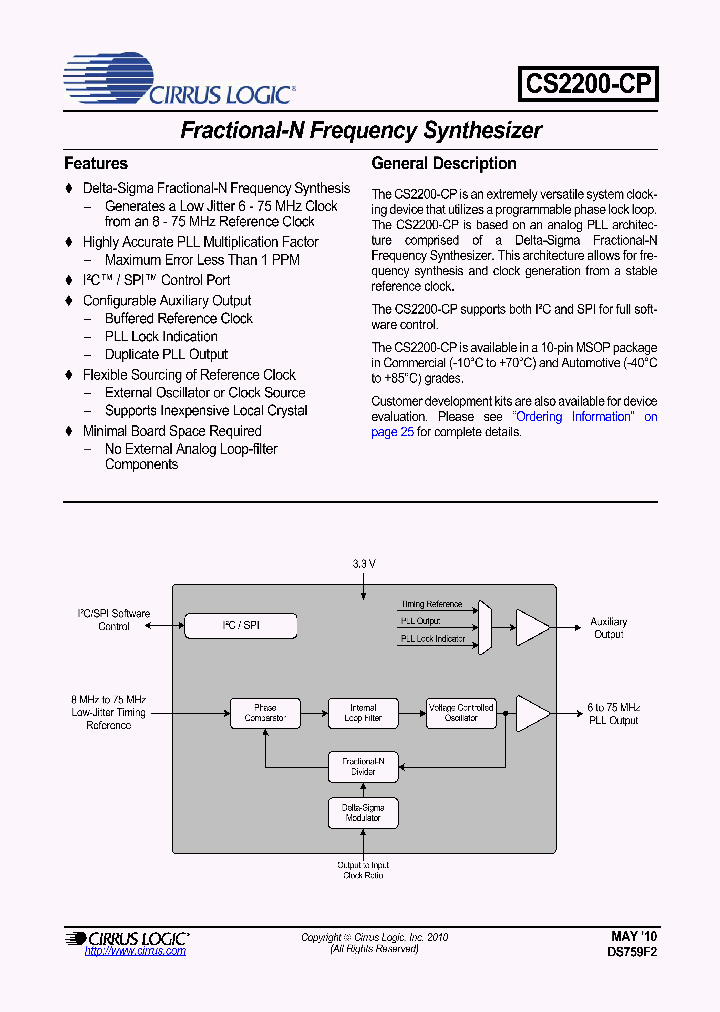 CS2200CP-DZZR_5019155.PDF Datasheet