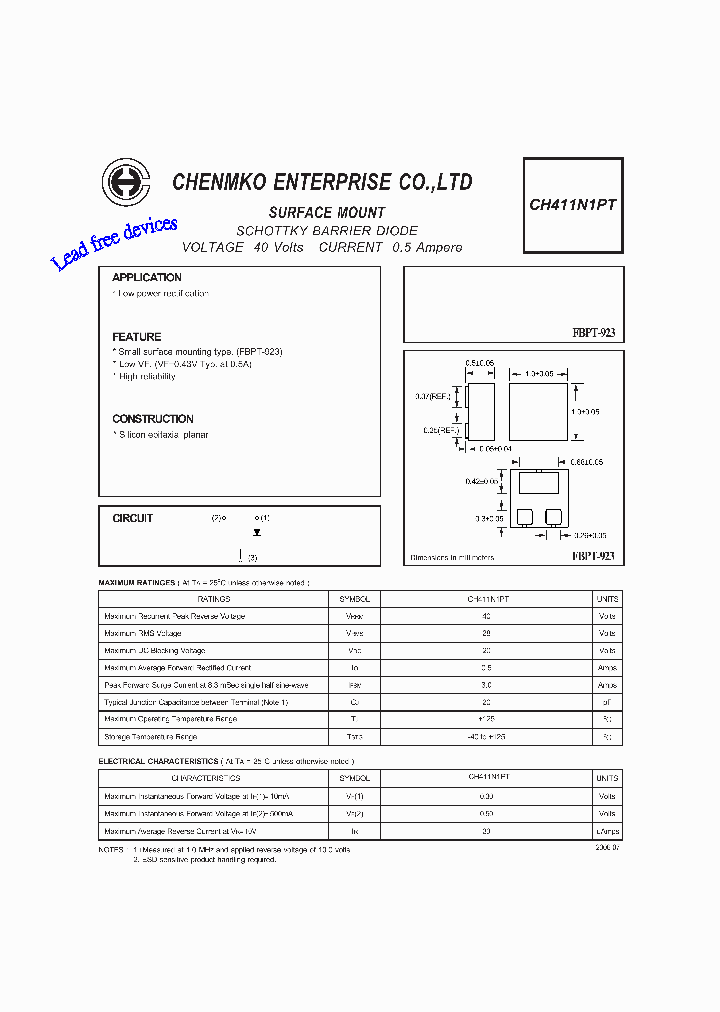 CH411N1PT_5023853.PDF Datasheet