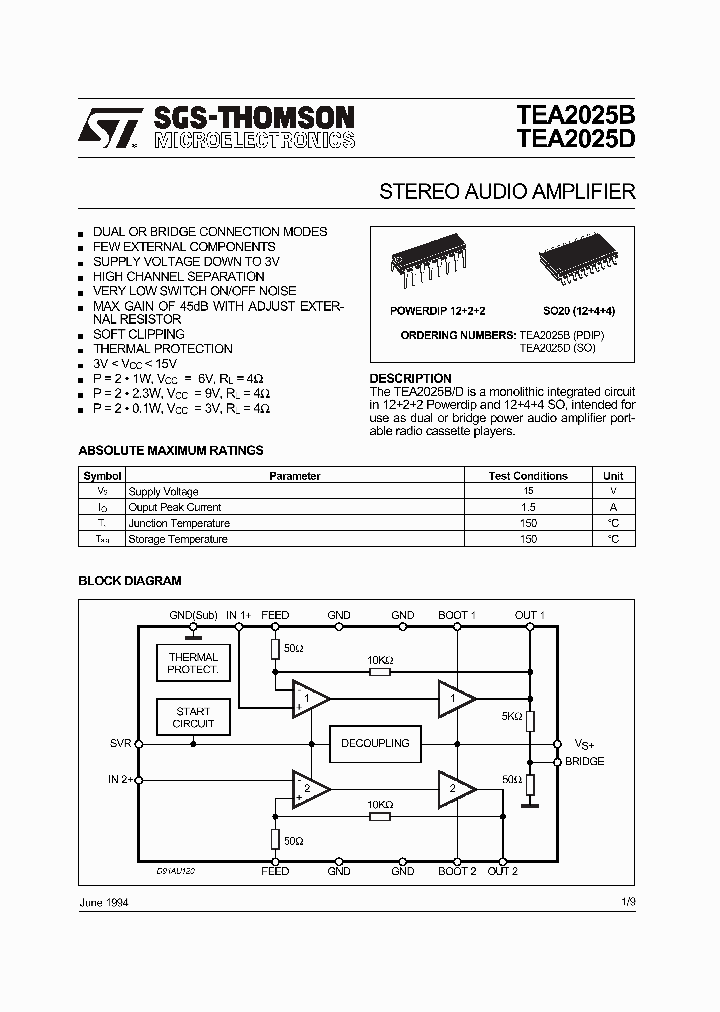 TEA2025D_5030146.PDF Datasheet