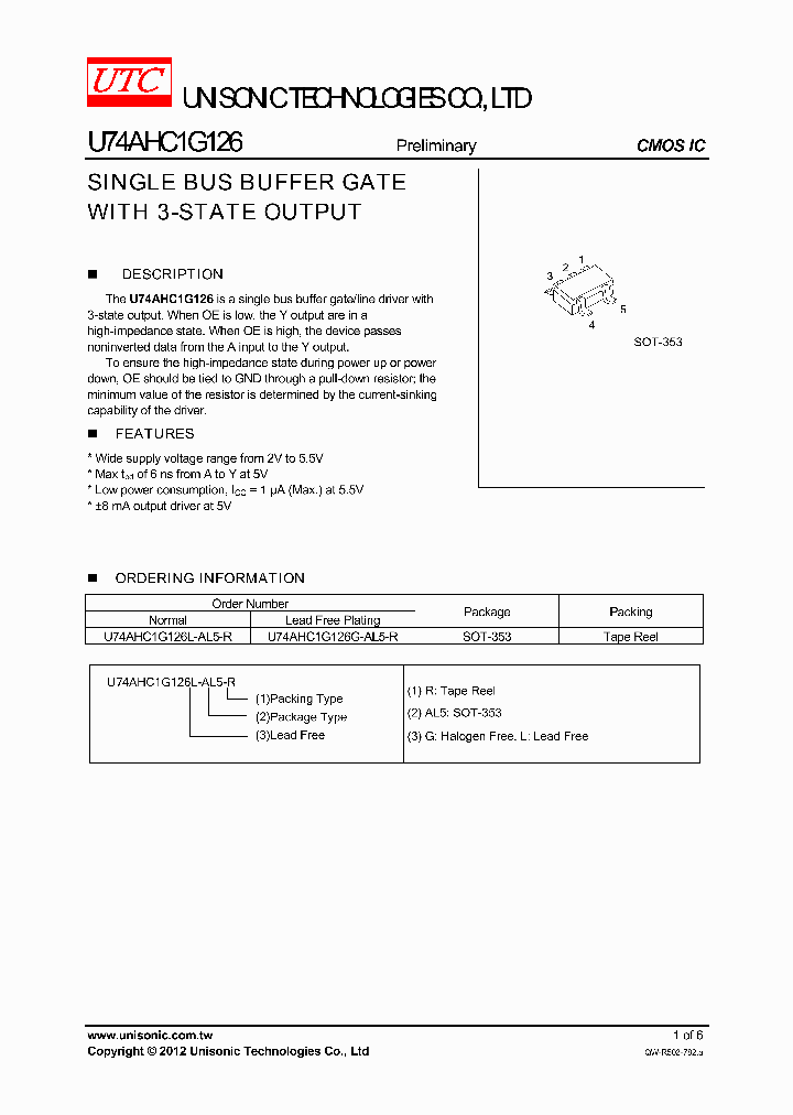 U74AHC1G126G-AL5-R_5054815.PDF Datasheet