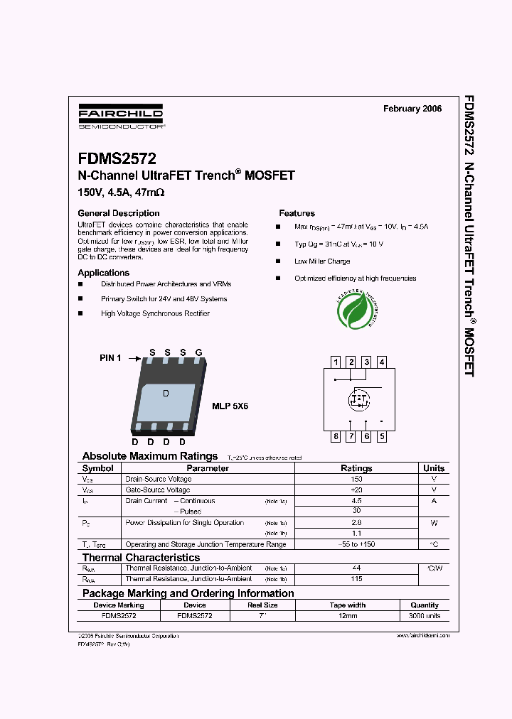 FDMS2572_5057203.PDF Datasheet