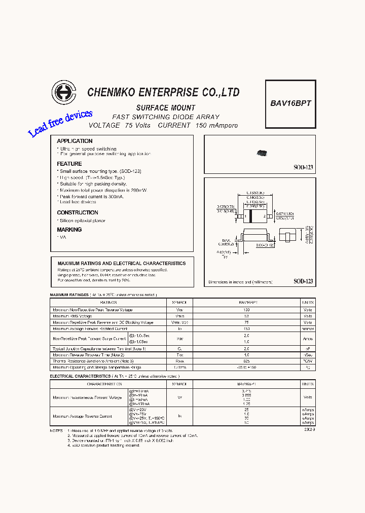 BAV16BPT_5062272.PDF Datasheet