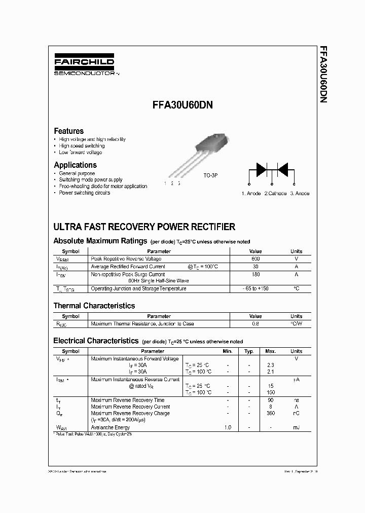 FFA30U60DNTU_5097933.PDF Datasheet