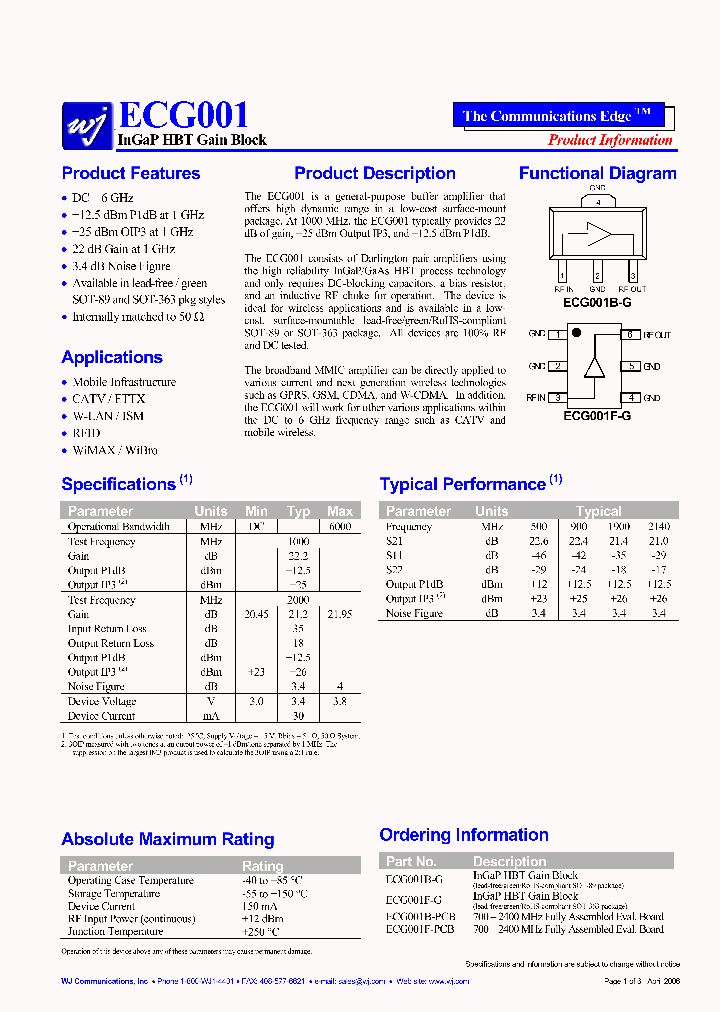 ECG001B-G_5103728.PDF Datasheet