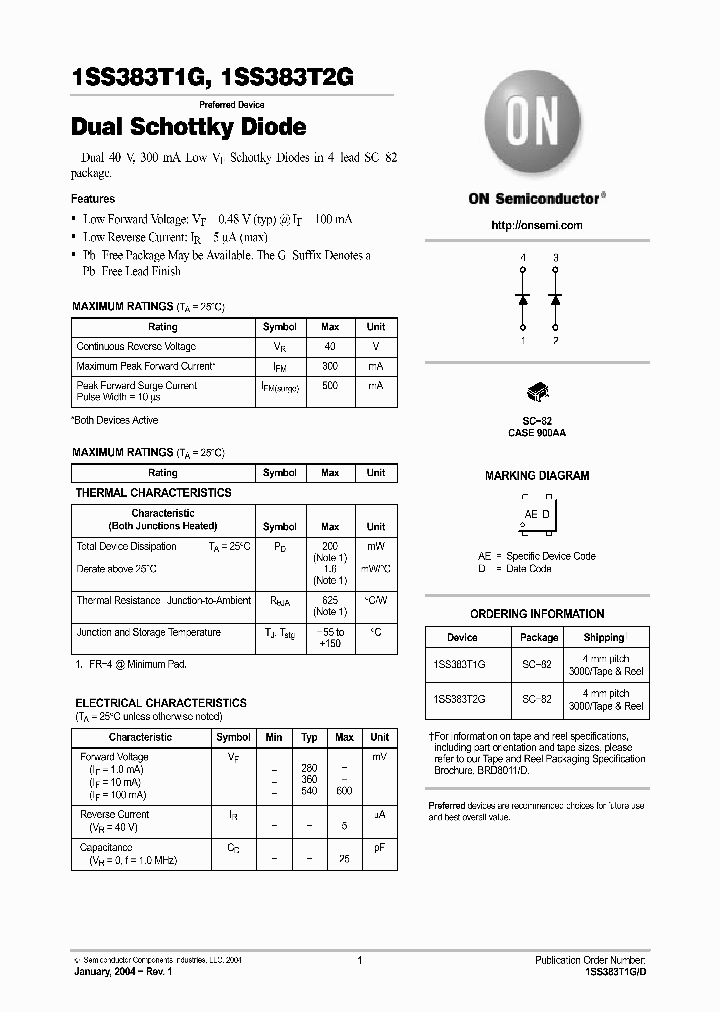 1SS383T1G_5115032.PDF Datasheet