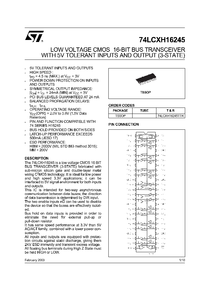 74LCXH16245TTR_5136506.PDF Datasheet