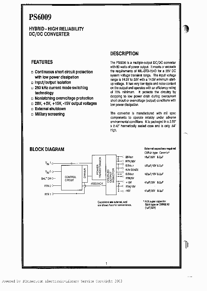 PS6009_5160606.PDF Datasheet