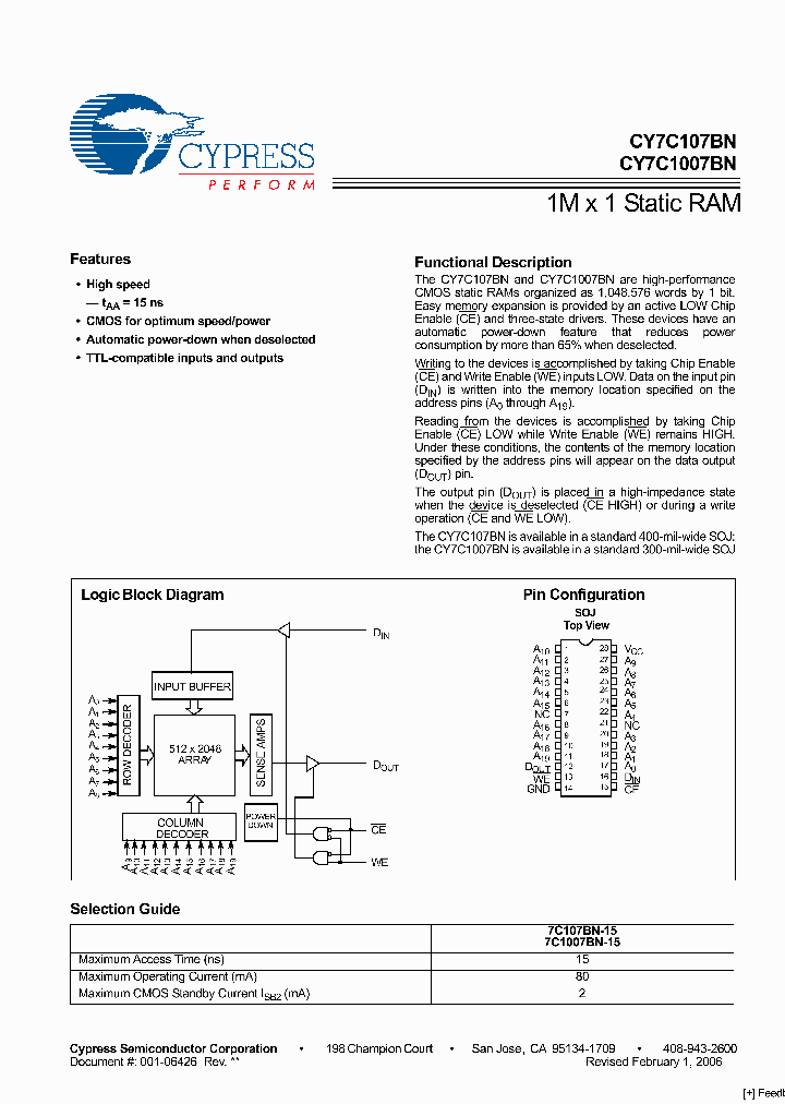 CY7C107BN-15VC_5167507.PDF Datasheet