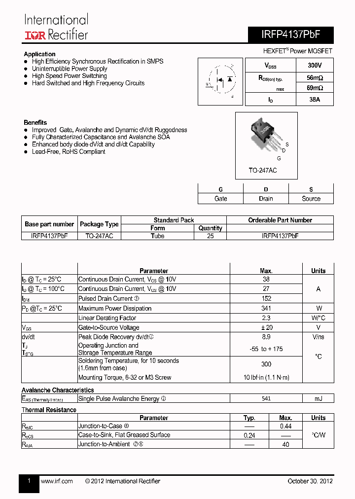 IRFP4137PBF_5204465.PDF Datasheet