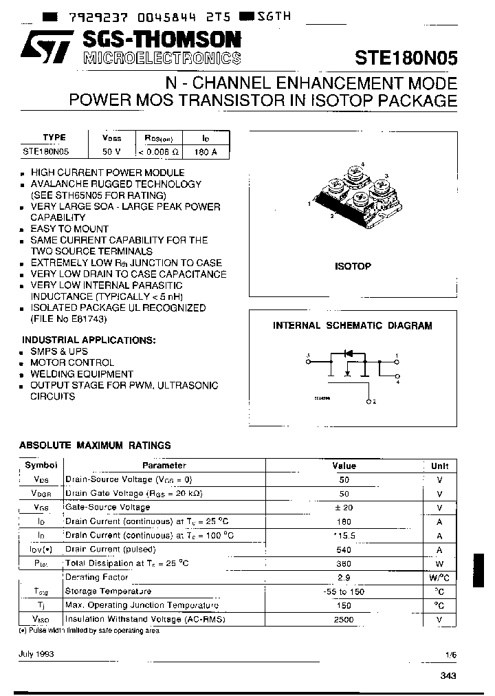 STE180N05_5225373.PDF Datasheet