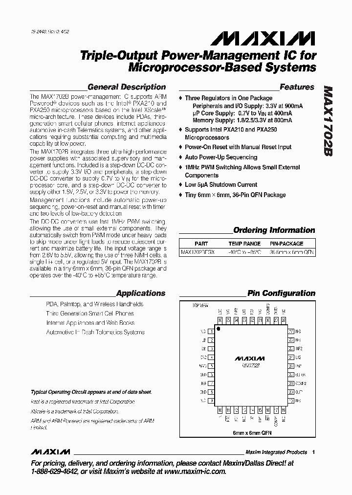 MAX1702BETX_5249994.PDF Datasheet