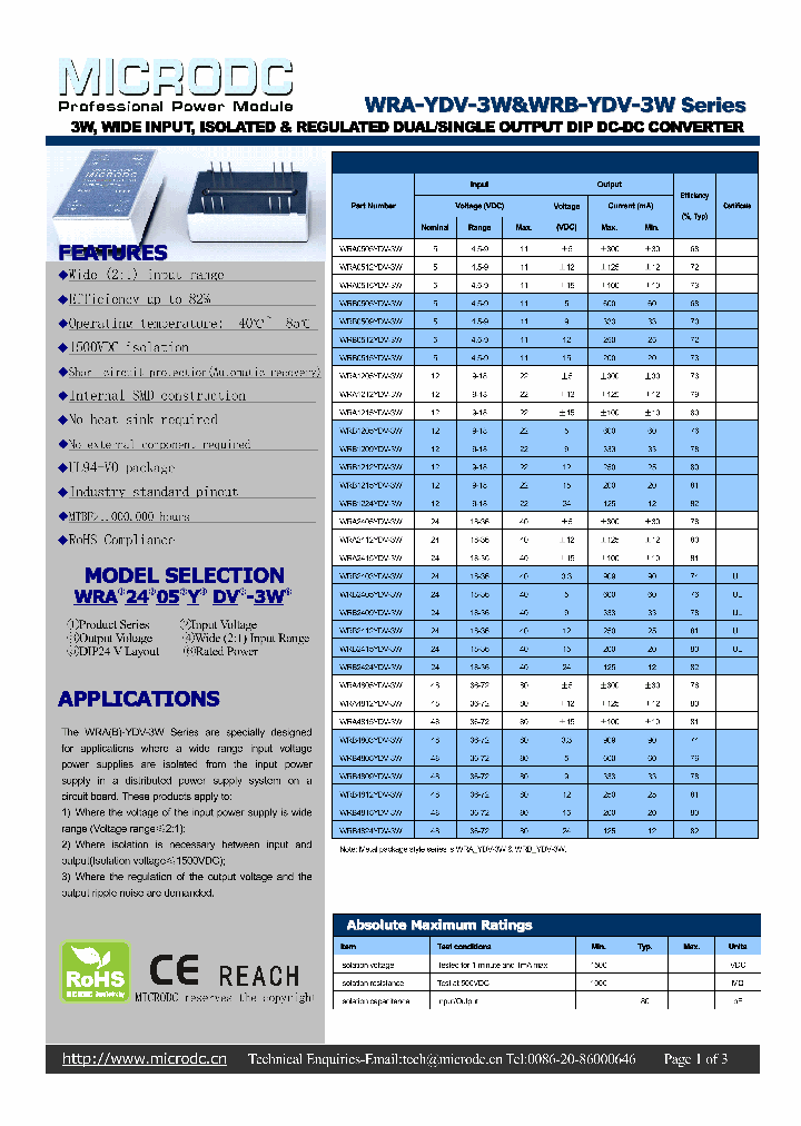 WRB2412YDV-3W_5307640.PDF Datasheet