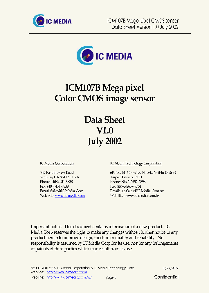 ICM-107BPA_5324263.PDF Datasheet