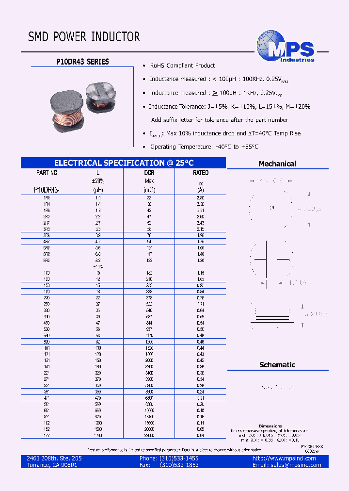 P10DR43-100_5336895.PDF Datasheet