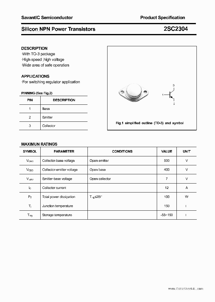 2SC2304_5341030.PDF Datasheet