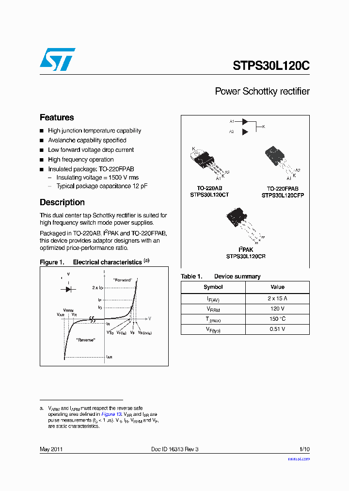 STPS30L120C_5366725.PDF Datasheet