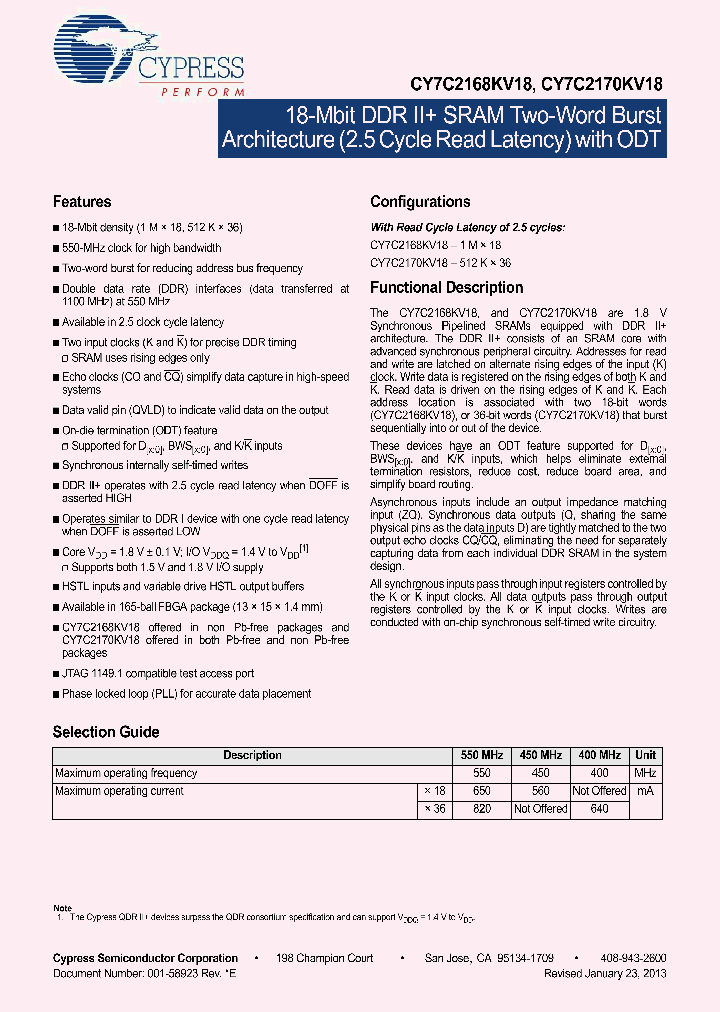 CY7C2168KV18_5369301.PDF Datasheet