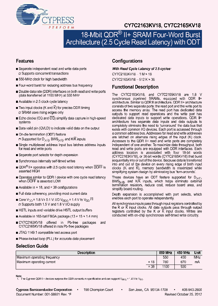 CY7C2163KV18_5371133.PDF Datasheet