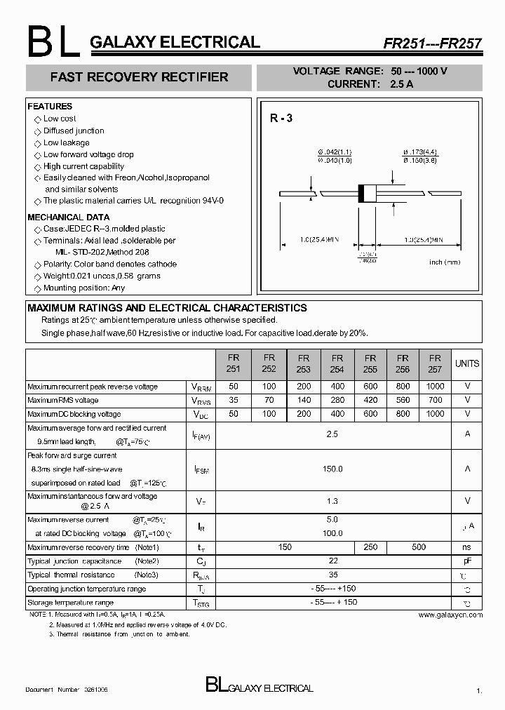 FR251_5371451.PDF Datasheet