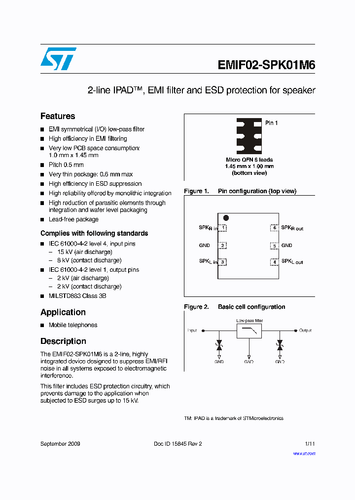 EMIF02-SPK01M6_5372812.PDF Datasheet