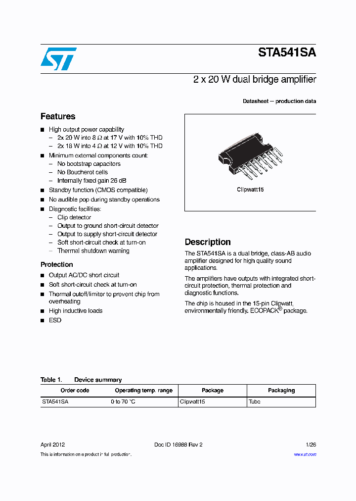 STA541SA_5380153.PDF Datasheet