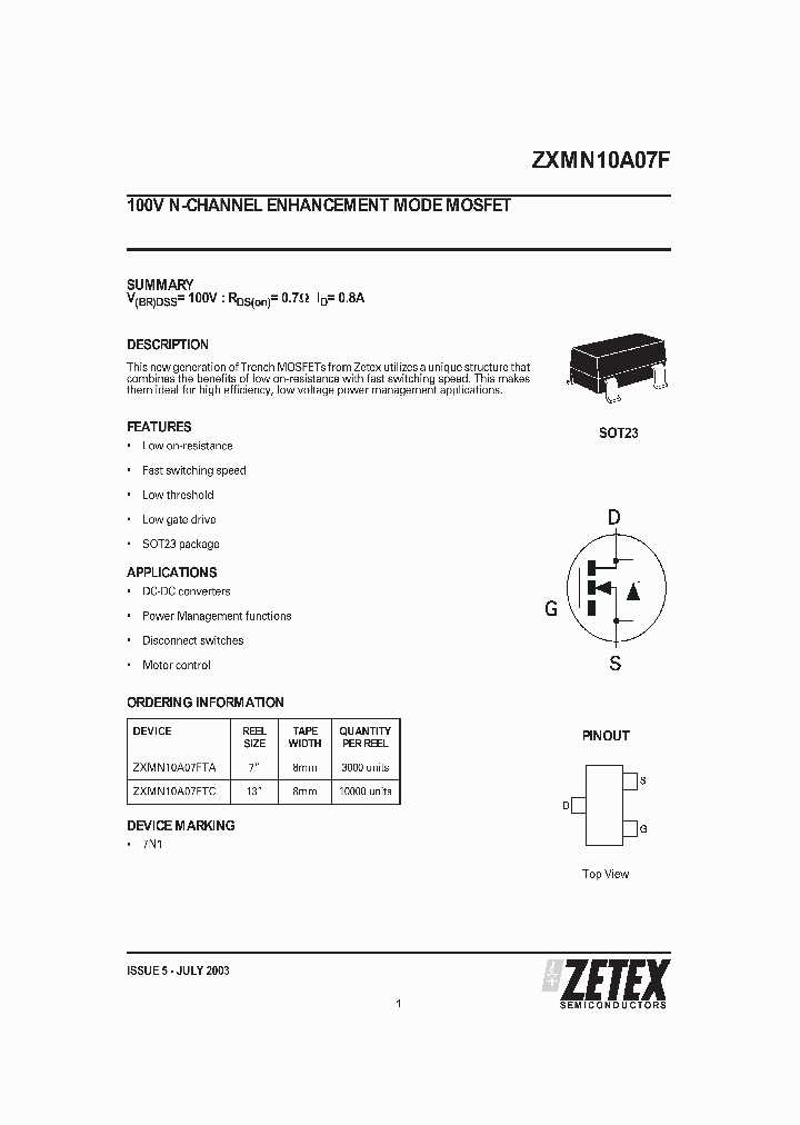 ZXMN10A07F_5384891.PDF Datasheet