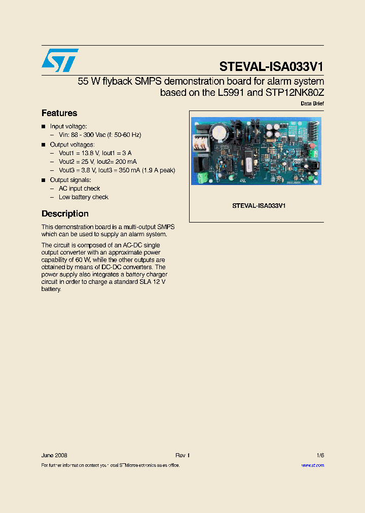 STEVAL-ISA033V1_5385453.PDF Datasheet