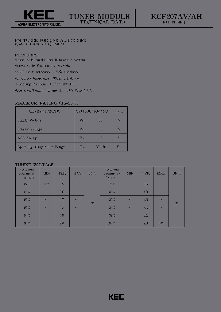 KCF207AV_5387379.PDF Datasheet