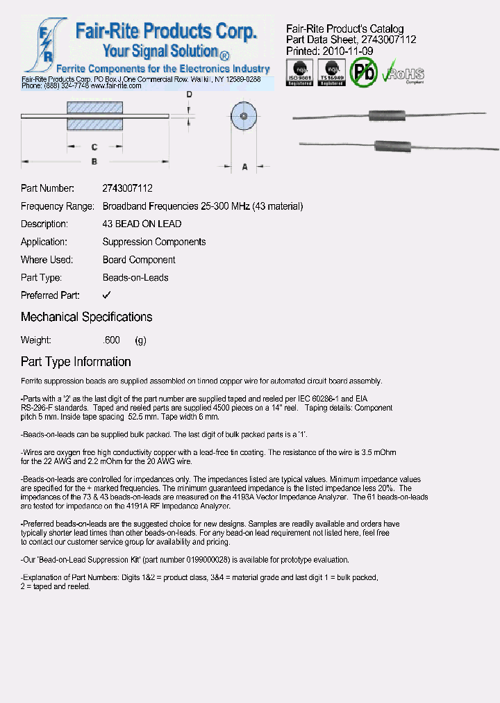 2743007112_5393833.PDF Datasheet