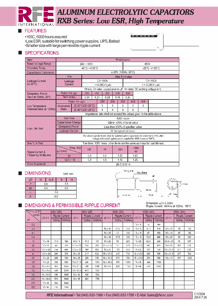 RXB_5399689.PDF Datasheet