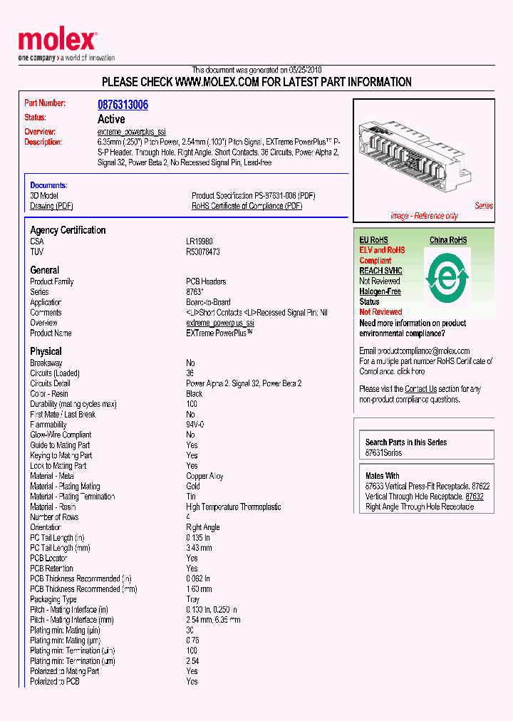 87631-3006_5400514.PDF Datasheet