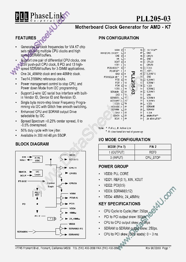 PLL205-03_5404908.PDF Datasheet