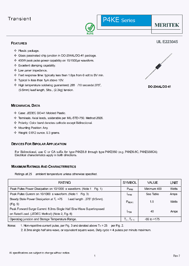 P4KE530A_5415080.PDF Datasheet